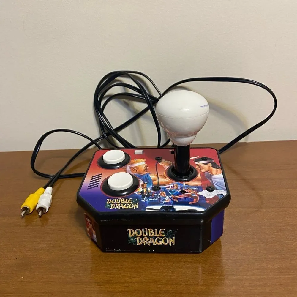 Handheld dbl dragon plug and play arcade game with joystick